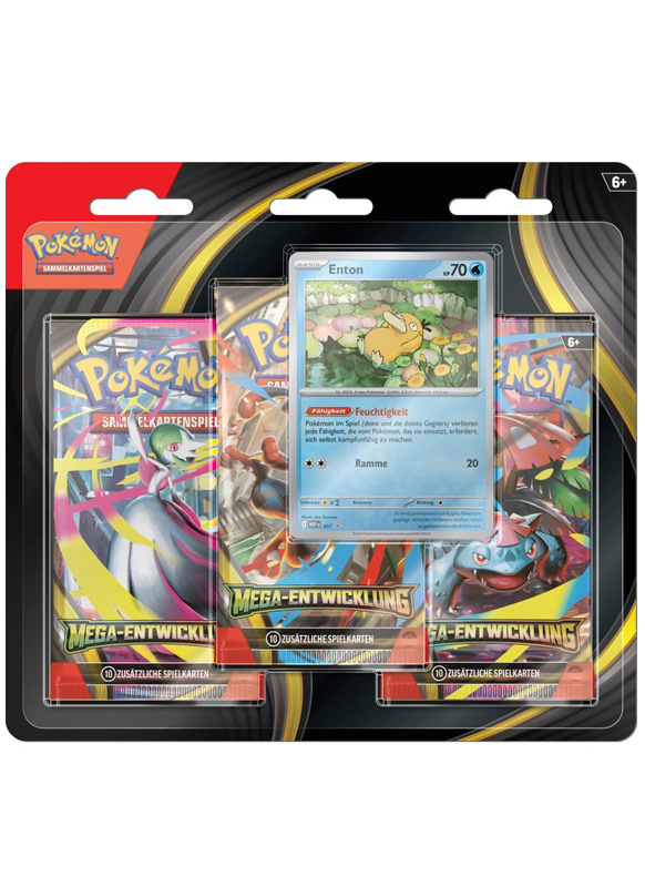 Pokémon Karten Mega-Entwicklung Booster Pack 3er Set
